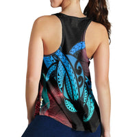 Hawaii Turtle Polynesian Tropical Racerback Tank - Ghia Style - AH - Polynesian Pride