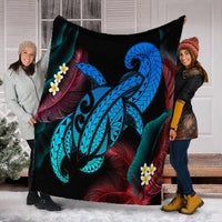 Hawaii Turtle Polynesian Tropical Premium Blankets - Ghia Style - AH - Polynesian Pride