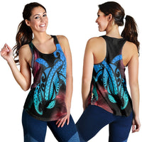 Hawaii Turtle Polynesian Tropical Racerback Tank - Ghia Style - AH Black - Polynesian Pride