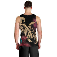 Hawaii Turtle Polynesian Tropical Tank Top - Ghia Style Gold - AH - Polynesian Pride