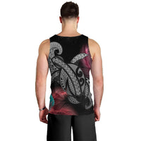 Hawaii Turtle Polynesian Tropical Tank Top - Ghia Style Gray - AH - Polynesian Pride