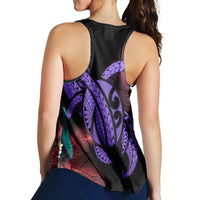 Hawaii Turtle Polynesian Tropical Racerback Tank - Ghia Style Purple - AH - Polynesian Pride