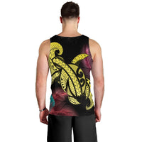 Hawaii Turtle Polynesian Tropical Tank Top - Ghia Style Yellow - AH - Polynesian Pride