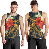Hawaii Turtle Polynesian Tropical Hibiscus Plumeria Tank Top - AH - Polynesian Pride