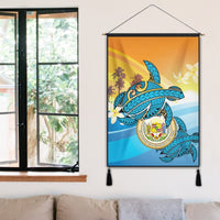 Hawaii Turtle Sea Cost Of Arm Hanging Poster - AH - Polynesian Pride