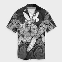 Hawaii Turtle Wave Polynesian Hawaiian Shirt - Hey Style White - AH Unisex Black - Polynesian Pride