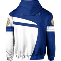 Hawaii Polynesian Sport Zipper Hoodie Blue Premium Style - Polynesian Pride