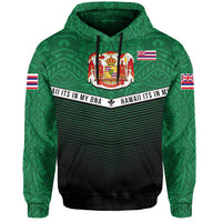 Hawaii Polynesian Hoodie Green Mix Style - Polynesian Pride