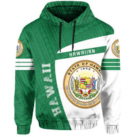 Hawaii Polynesian Sport Hoodie Green Premium Style - Polynesian Pride