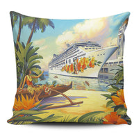 Hawaii Modern Pillow Covers One Size Zippered Pillow Case 18"x18"(Twin Sides) Black - Polynesian Pride
