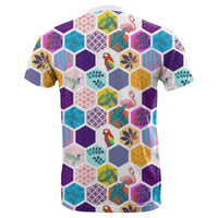 Hawaii Parrot Toucans Hummingbird Flamingo tropical Leaves T Shirt - Polynesian Pride