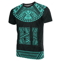 Hawaii Kanaka Polynesian T Shirt Divinity Turquoise - Polynesian Pride