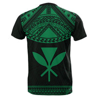 Hawaii Kanaka Polynesian T Shirt Divinity Green - Polynesian Pride