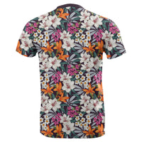 Hawaii Seamless Exotic Pattern With Tropical Leaves Flowers T Shirt - Polynesian Pride