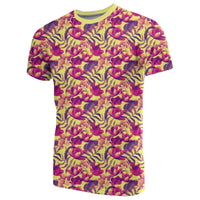 Hawaii Seamless Tropical Flower Plant Pattern Background T Shirt - Polynesian Pride