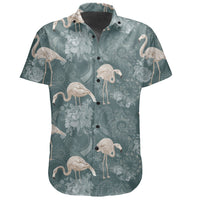 Hawaiian Shirt - Tropical Flamingos And Tropical Plants Shirt - Polynesian Pride