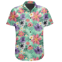 Hawaiian Tropical Flower Blossom Cluster Seamless Shirt - Polynesian Pride