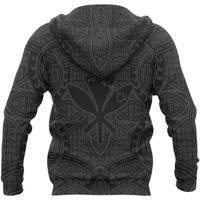 Hawaiian Polynesian Guardian Kanaka Warrior Hoodie (Zip) - Polynesian Pride