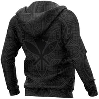 Hawaiian Polynesian Guardian Kanaka Warrior Hoodie (Zip) - Polynesian Pride