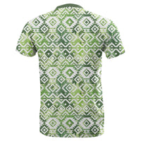 Hawaii White Seamless Ethnic Pattern Monstera Leaf T Shirt - Polynesian Pride