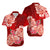 Polynesian Flower Tribal Matching Dress and Hawaiian Shirt Red LT9 - Polynesian Pride