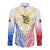 Philippines Personalised Long Sleeves Button Shirt Filipino Sun with Eagle LT7 Unisex White - Polynesian Pride