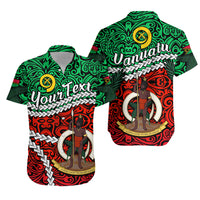 (Custom Personalised) Vanuatu Hawaiian Shirt Simple LT13 Unisex Green - Polynesian Pride