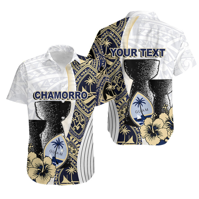 (Custom Personalised) Guam Chamorro Hawaiian Shirt White Style LT6 Unisex white - Polynesian Pride