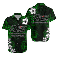 Custom Matching Hawaiian Shirt and Dress Polynesian Fathers Day I Love You In Every Universe Green LT8 - Polynesian Pride