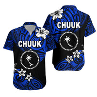 FSM Chuuk Hawaiian Shirt Unique Vibes - Blue LT8 Unisex Blue - Polynesian Pride