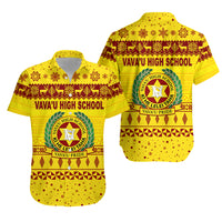 Vava'u High School Christmas Hawaiian Shirt Simple Style - Gold LT8 - Polynesian Pride