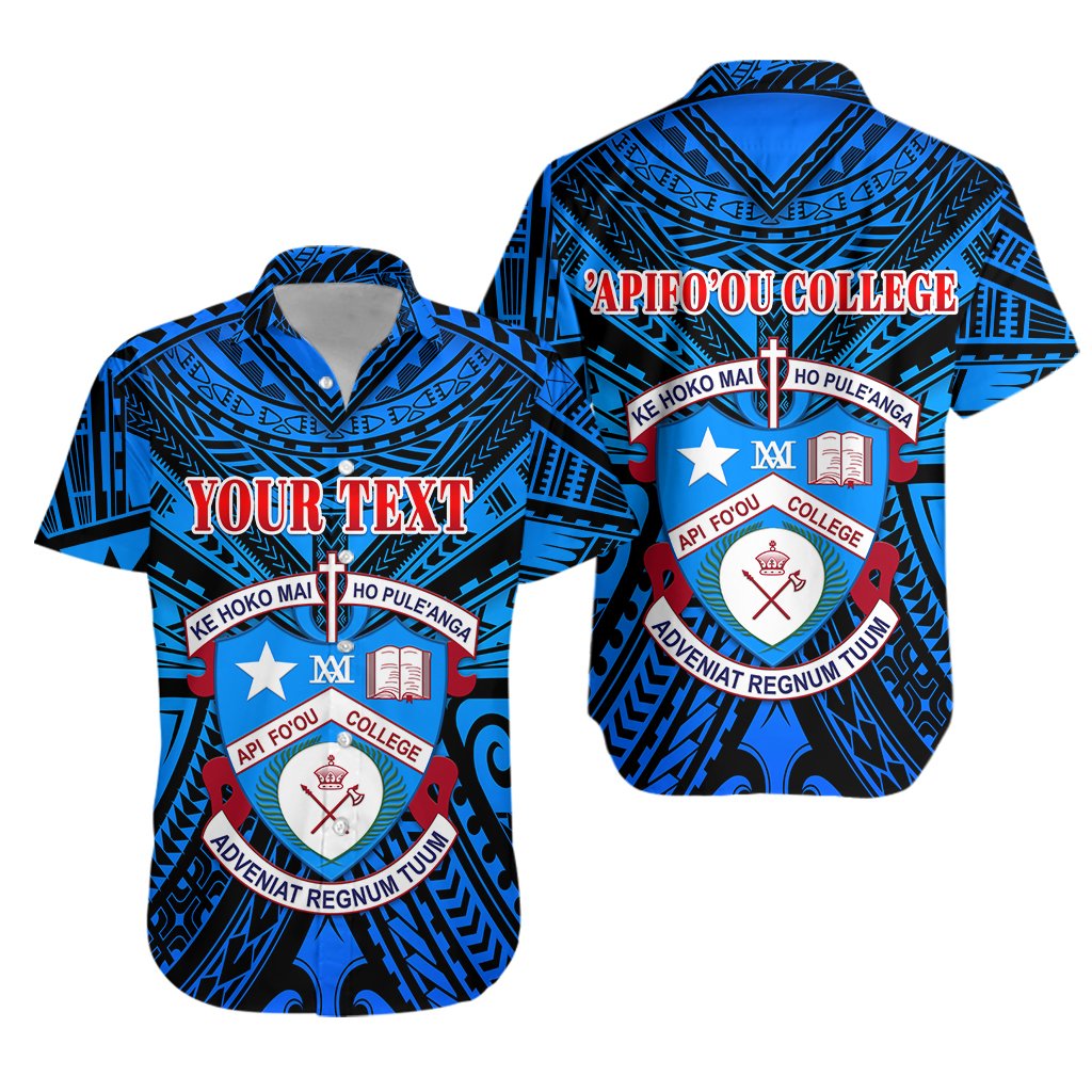 (Custom Personalised) Kolisi Apifoou College Hawaiian Shirt Tonga - Blue Unisex Blue - Polynesian Pride