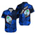 (Custom Personalised) Guam Polynesian Hawaiian Shirt Tropical Flowers - Blue LT8 - Polynesian Pride