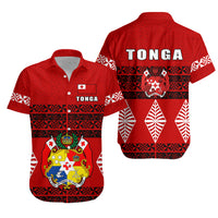 Tonga Hawaiian Shirt - Tongan Pattern LT13 Unisex Red - Polynesian Pride