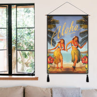 Hawaiian Aloha Hula Girl Hibiscus Polynesian Hanging Poster - AH - Polynesian Pride