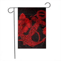 Hawaiian Anchor Poly Tribal Hibiscus Polynesian Flag Red - AH - Polynesian Pride