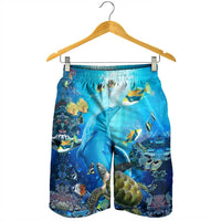 Hawaiian Animal Ocean Men's Shorts - AH - Polynesian Pride