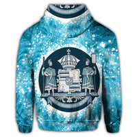 Hawaiian Coat of Arms Polynesian Zip Hoodie - Polynesian Pride