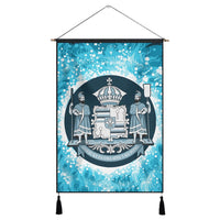 Hawaiian Coat Of Arms Polynesian Hanging Poster - AH Hanging Poster Cotton And Linen - Polynesian Pride