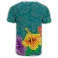 Hawaiian Colorful Hibiscus Polynesian T Shirt - Polynesian Pride