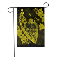 Hawaiian Fish Hook Hibiscus Banzai Surfing Polynesian Flag Yellow - AH - Polynesian Pride