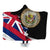 Hawaiian Flag Coat Of Arms Of Hawaii Polynesian Hooded Blanket - Classic Style Hooded Blanket White - Polynesian Pride
