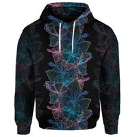 Custom Hawaiian Hibiscus Full Color Polynesian Hoodie - Polynesian Pride