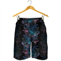 Hawaiian Hibiscus Full Color Polynesian Men's Shorts - AH - Polynesian Pride