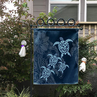 Hawaiian Hibiscus Plumeria Sea Turtle Polynesian Flag - AH - Polynesian Pride