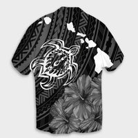 Hawaiian Hibiscus Sea Turtle Swim Polynesian Hawaiian Shirt - AH - Polynesian Pride