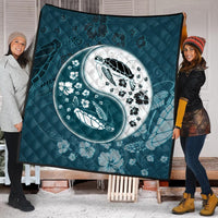 Hawaiian Hibiscus Turtle Polynesian Premium Quilts YinYang Style - AH - Polynesian Pride