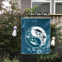 Hawaiian Hibiscus Turtle Polynesian Flag YinYang Style - AH - Polynesian Pride