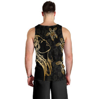 Hawaiian Hula Girl And Turtle Hibiscus Tank Top - AH - Polynesian Pride