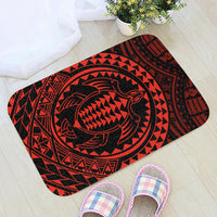 Hawaiian Kakau Honu Arc Polynesian Door Mat Red AH - Polynesian Pride